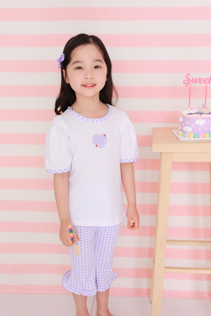 Dalla - Korean Children Fashion - #prettylittlegirls - Check Heart Tee - 11