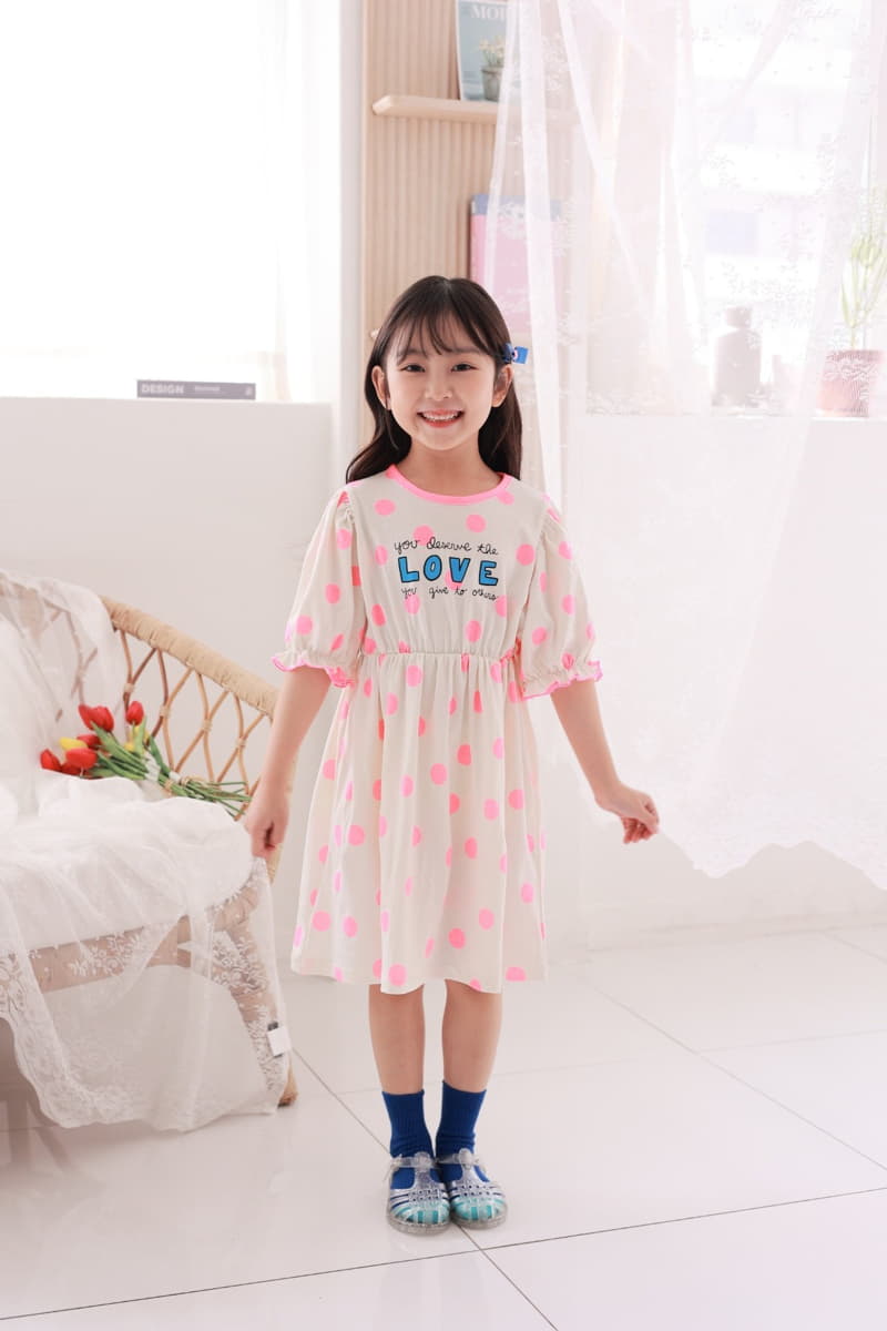 Dalla - Korean Children Fashion - #todddlerfashion - Love One-piece - 3