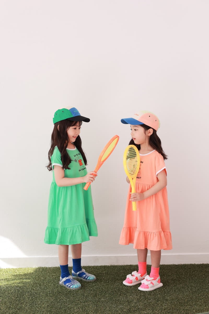 Dalla - Korean Children Fashion - #toddlerclothing - Tennis Cancan One-piece - 2