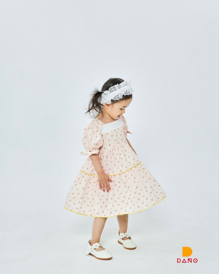 Dano - Korean Children Fashion - #Kfashion4kids - Mini Flower Lace One-piece - 6