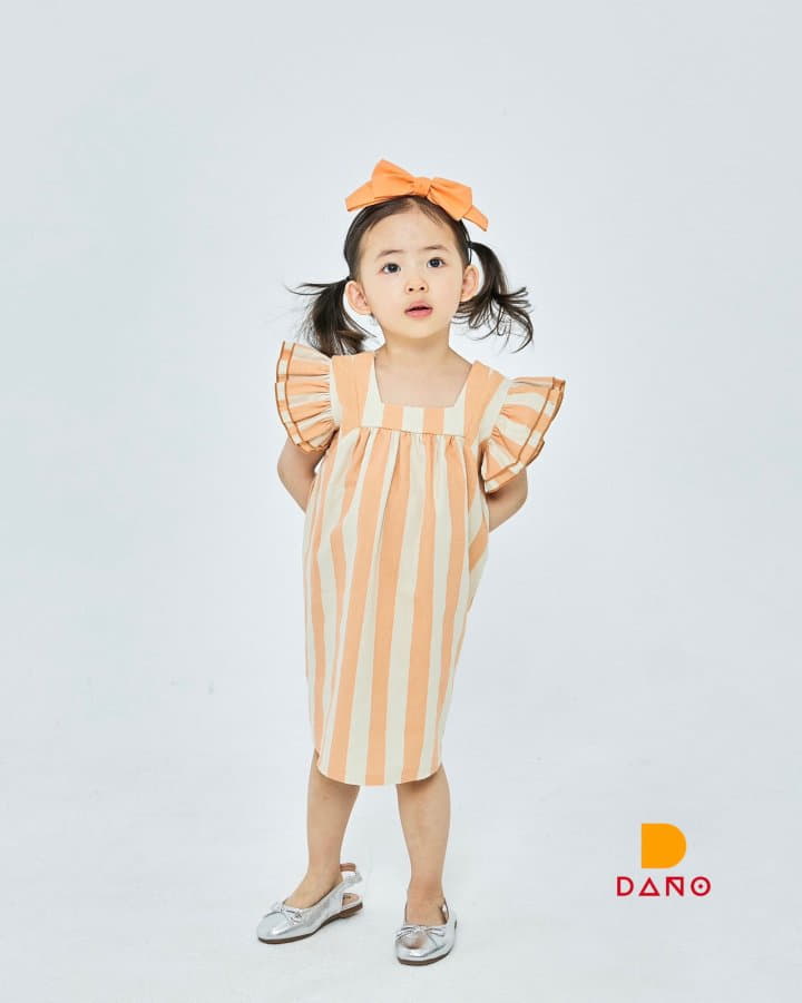 Dano - Korean Children Fashion - #childofig - Stripes One-piece - 5