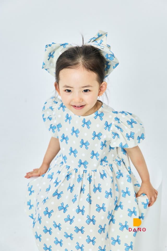 Dano - Korean Children Fashion - #childrensboutique - Ribbon One-piece