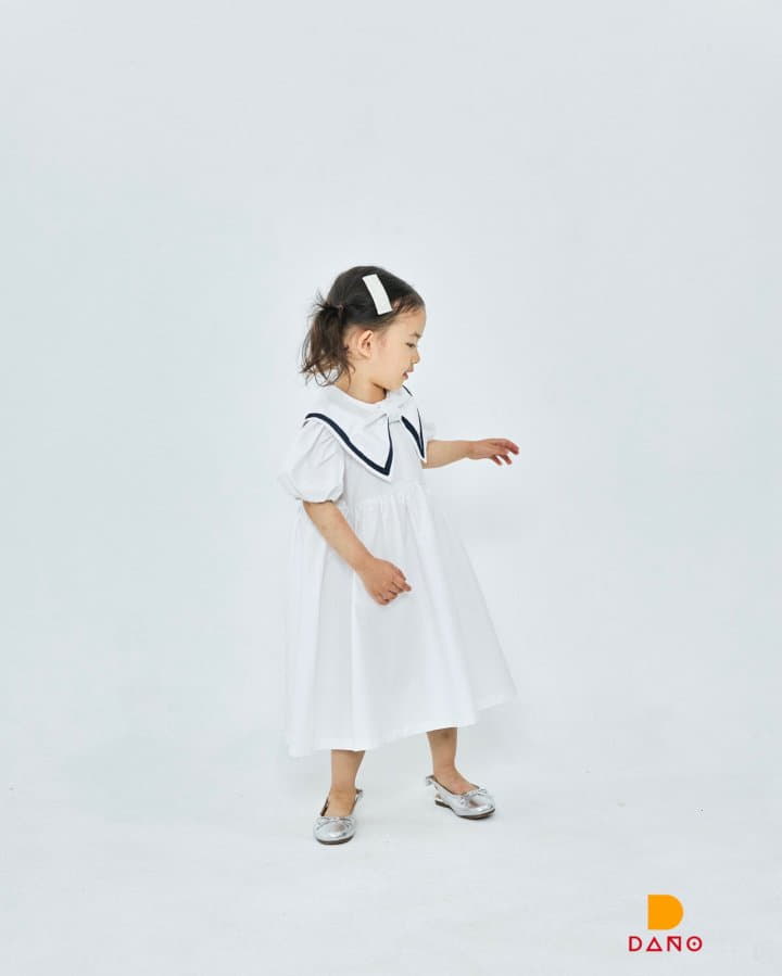 Dano - Korean Children Fashion - #designkidswear - Wave Collar One-piece