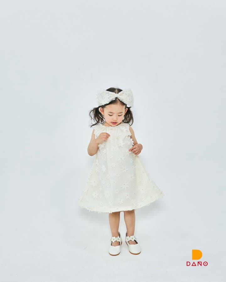 Dano - Korean Children Fashion - #fashionkids - Neck Banding One-piece - 5