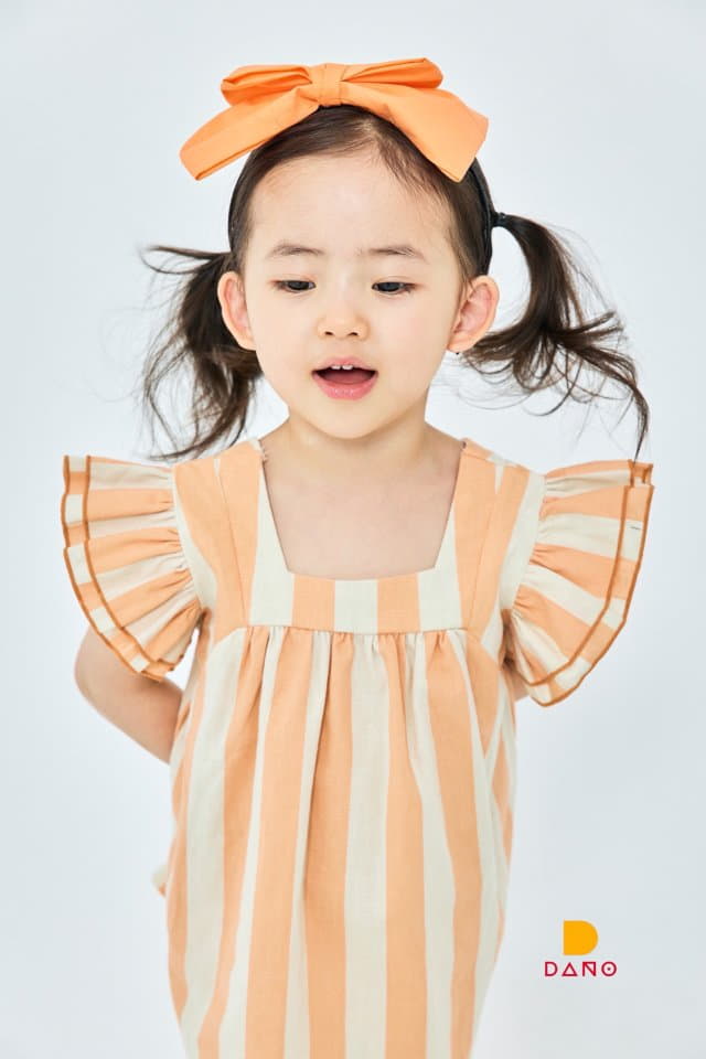 Dano - Korean Children Fashion - #kidsshorts - Stripes One-piece - 10