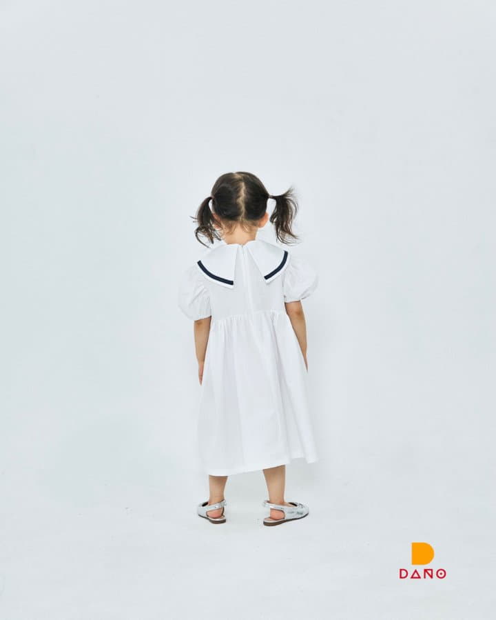 Dano - Korean Children Fashion - #littlefashionista - Wave Collar One-piece - 8