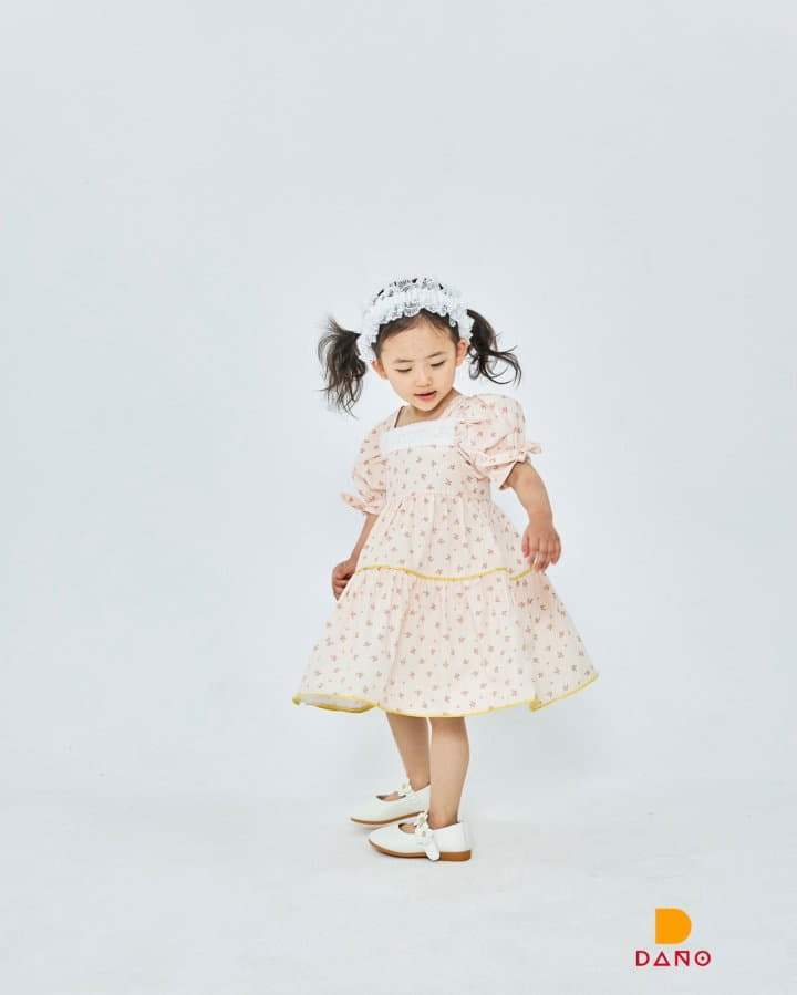 Dano - Korean Children Fashion - #littlefashionista - Mini Flower Lace One-piece - 7