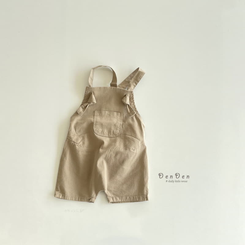 Denden - Korean Children Fashion - #todddlerfashion - Bonbon Dungarees Shorts - 8