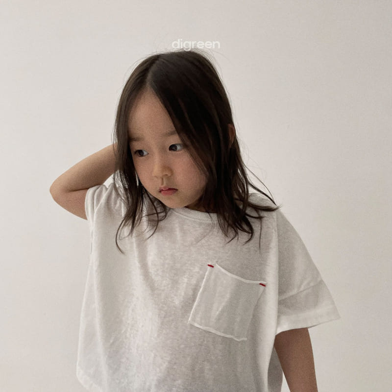 Digreen - Korean Children Fashion - #designkidswear - Short Sleeves Pocket Tee