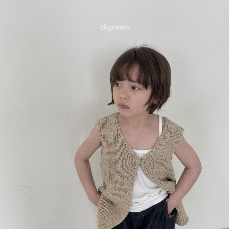 Digreen - Korean Children Fashion - #designkidswear - Open Vest