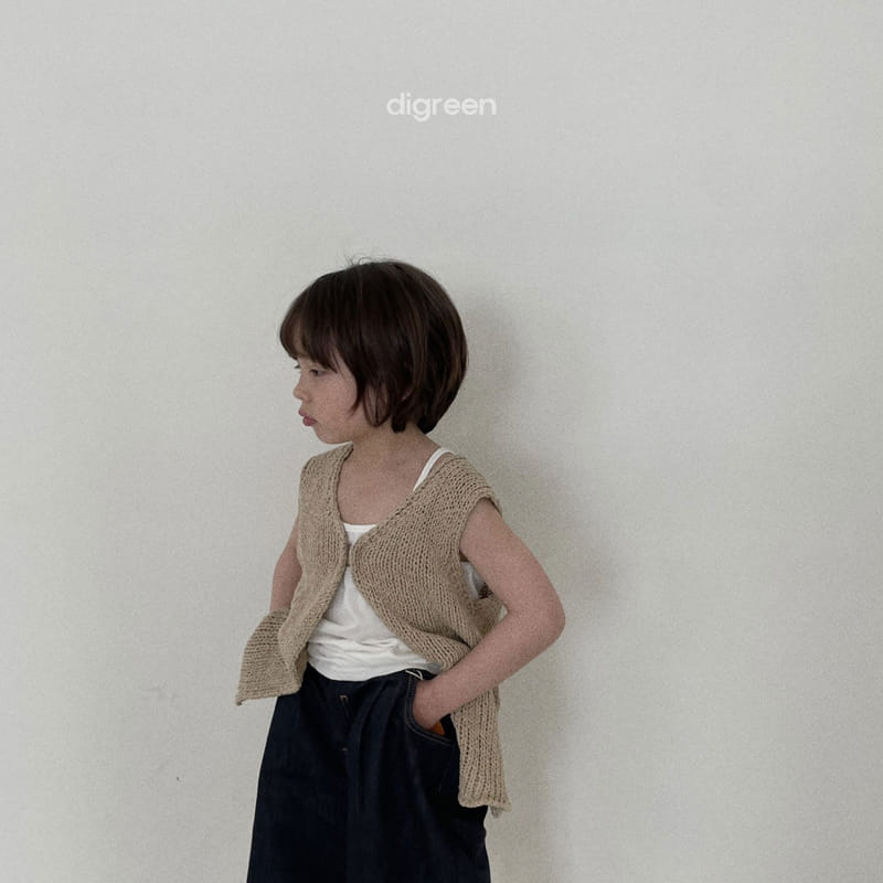 Digreen - Korean Children Fashion - #discoveringself - Open Vest - 2