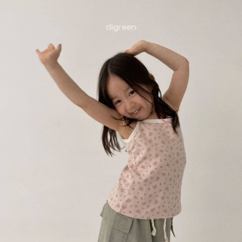 Digreen - Korean Children Fashion - #fashionkids - Lace Flower Sleeveless