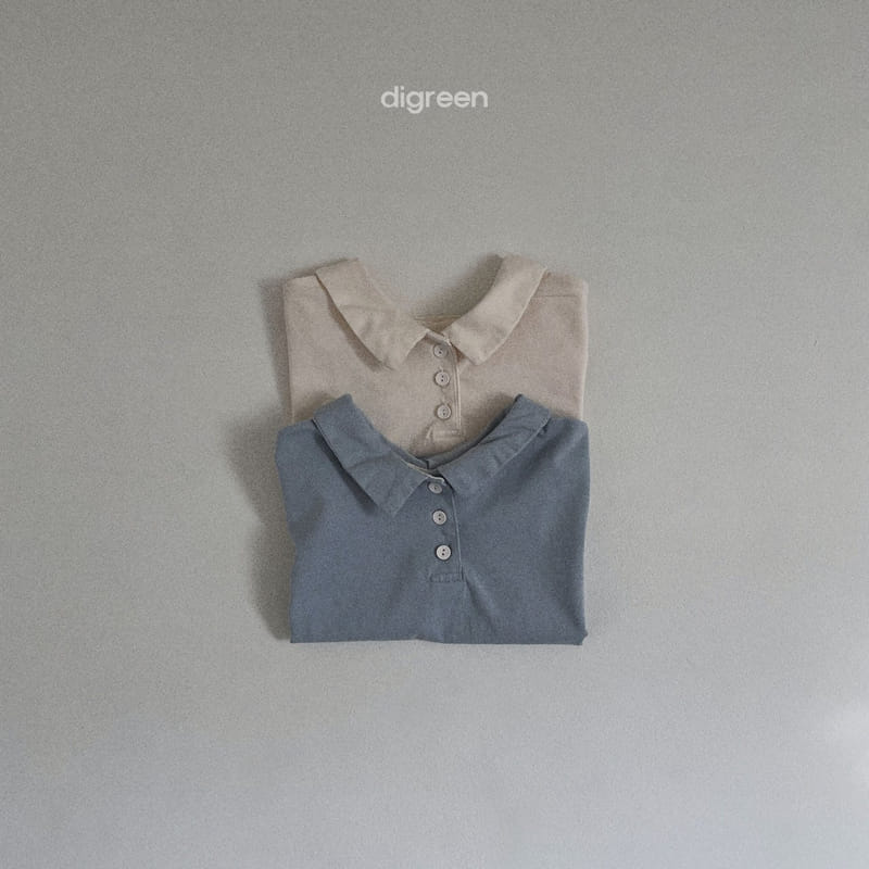 Digreen - Korean Children Fashion - #kidsshorts - Reversible Collar Tee - 6