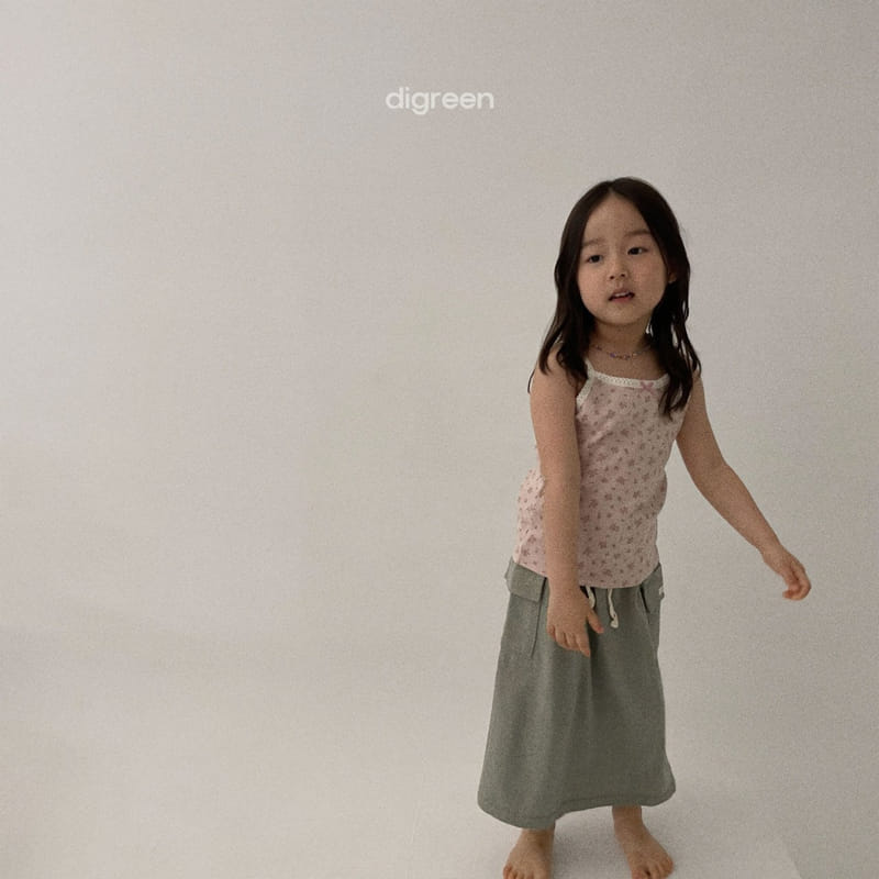 Digreen - Korean Children Fashion - #kidsshorts - Lace Flower Sleeveless - 2