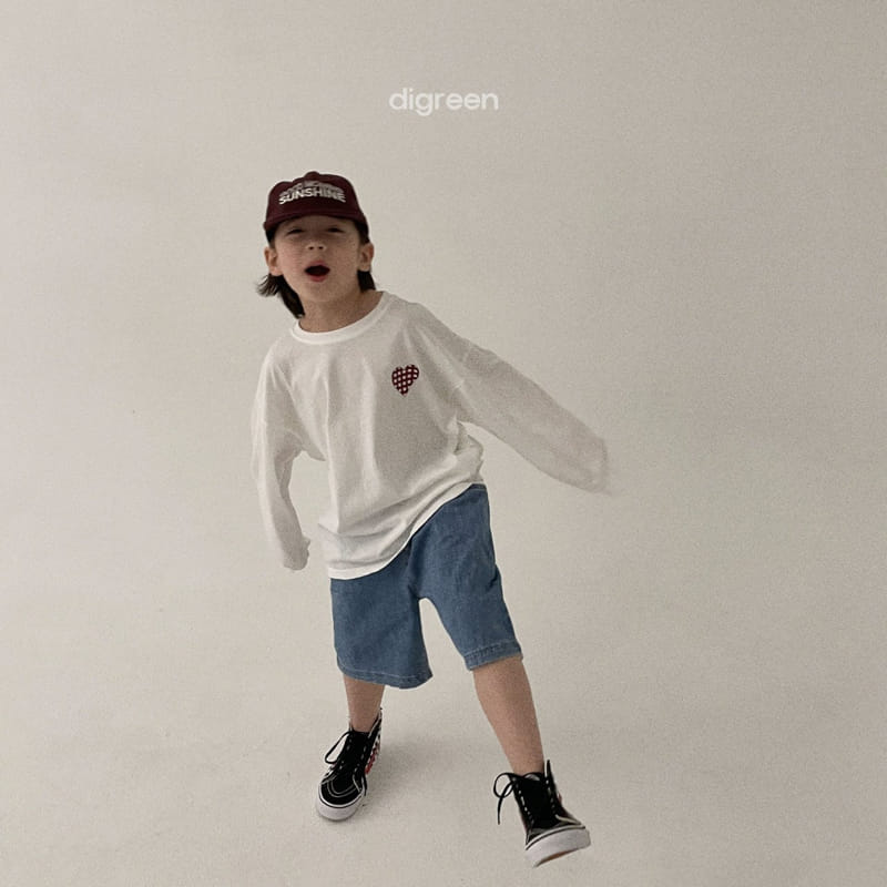 Digreen - Korean Children Fashion - #kidsstore - Love U Tee