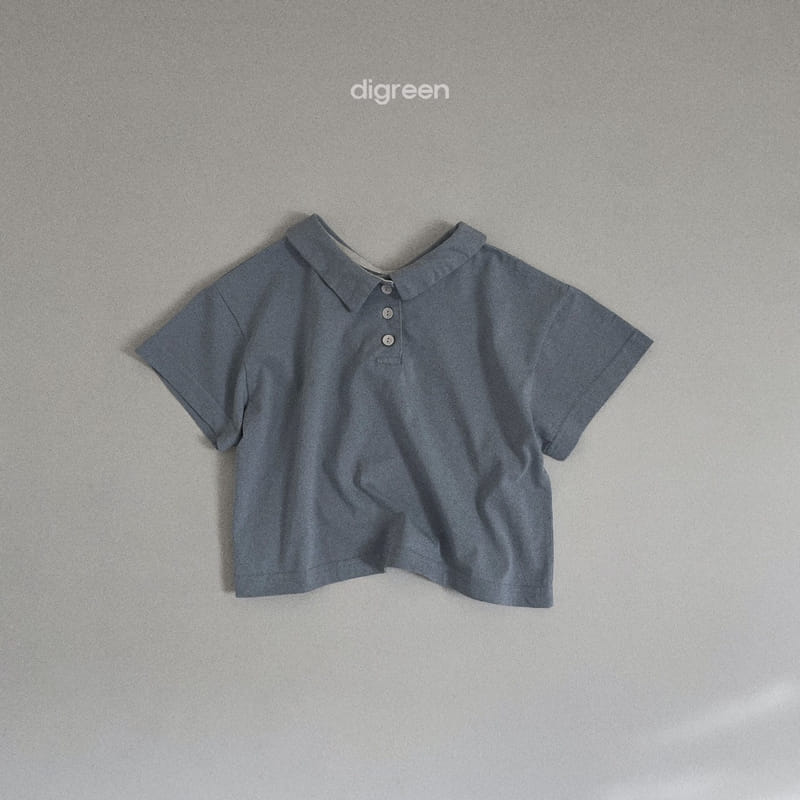 Digreen - Korean Children Fashion - #kidzfashiontrend - Reversible Collar Tee - 8