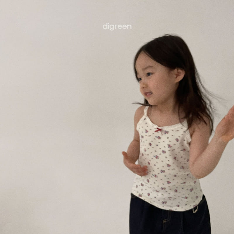 Digreen - Korean Children Fashion - #kidsstore - Lace Flower Sleeveless - 4