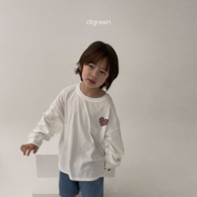 Digreen - Korean Children Fashion - #kidzfashiontrend - Love U Tee - 2