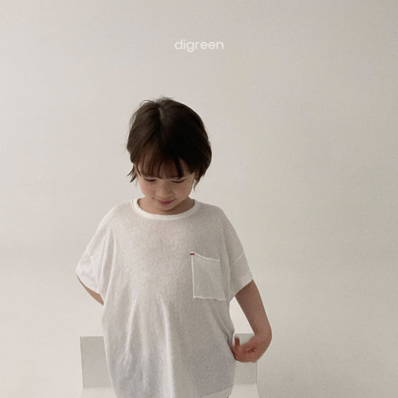 Digreen - Korean Children Fashion - #minifashionista - Short Sleeves Pocket Tee - 10