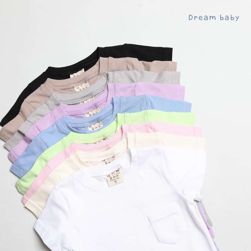 Dream Baby - Korean Children Fashion - #stylishchildhood - Pocket Tee