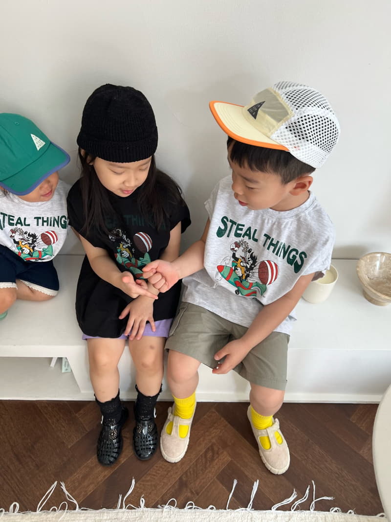 Fine-Studio - Korean Children Fashion - #childrensboutique - Stild Drop Tee - 5