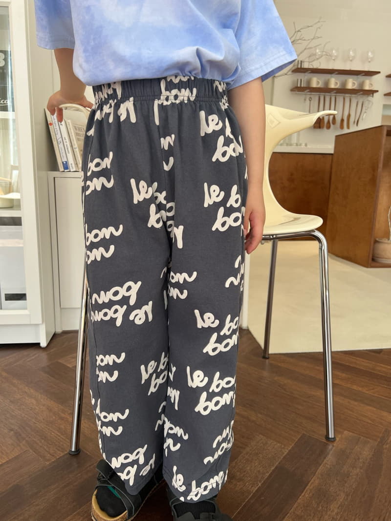 Fine-Studio - Korean Children Fashion - #fashionkids - Lettering Pants - 5