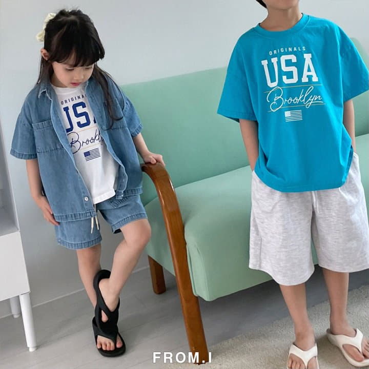 From I - Korean Children Fashion - #Kfashion4kids - USA Tee