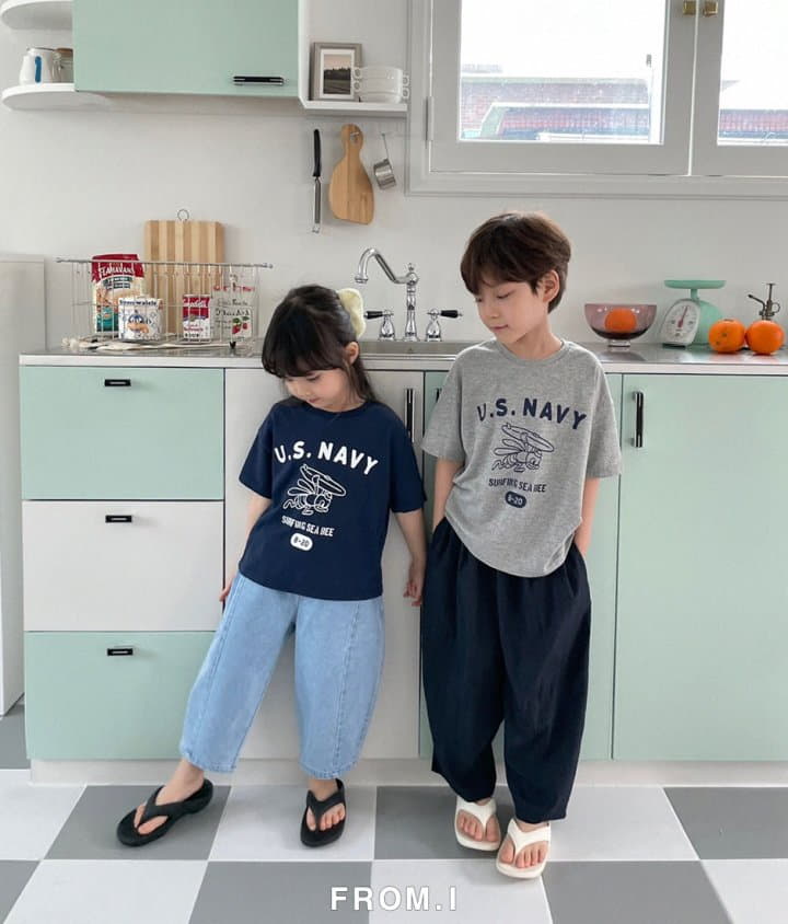 From I - Korean Children Fashion - #childofig - Us Navy Tee