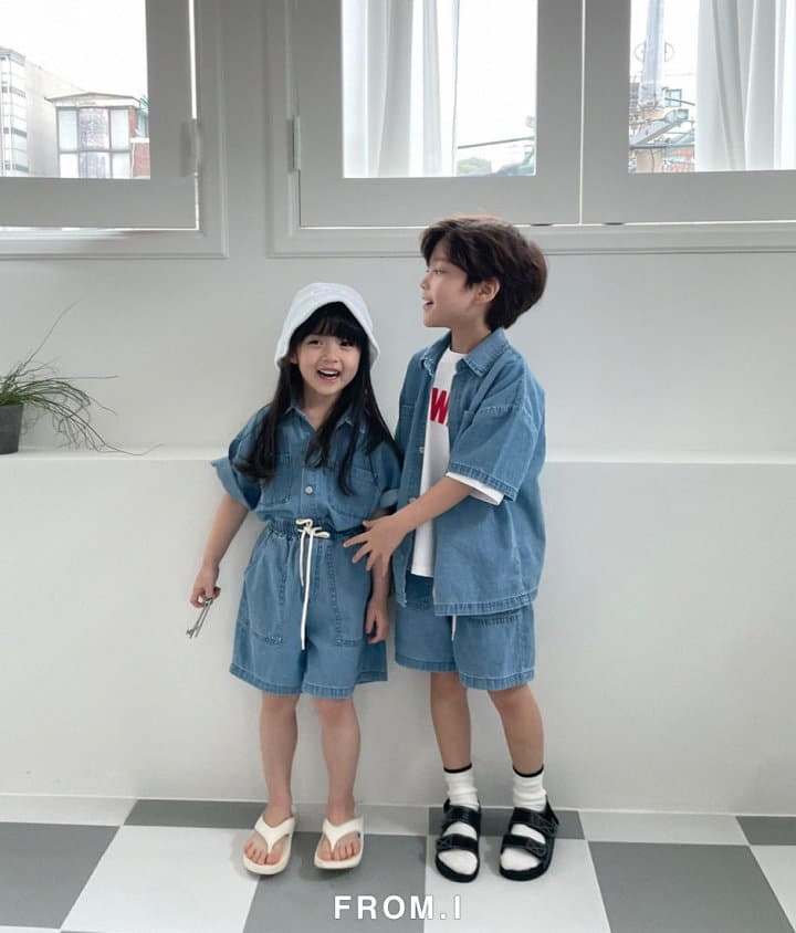 From I - Korean Children Fashion - #childrensboutique - Denim Shirt