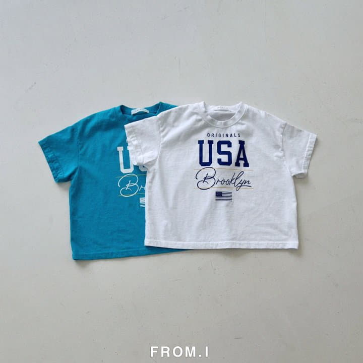 From I - Korean Children Fashion - #discoveringself - USA Tee - 10