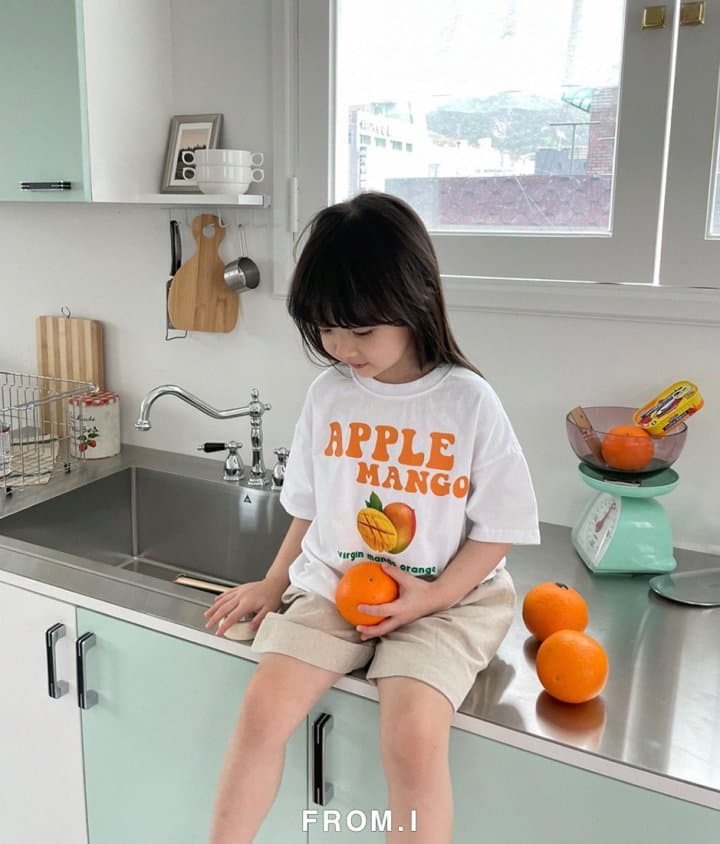 From I - Korean Children Fashion - #kidsshorts - Apple Mango Tee - 8