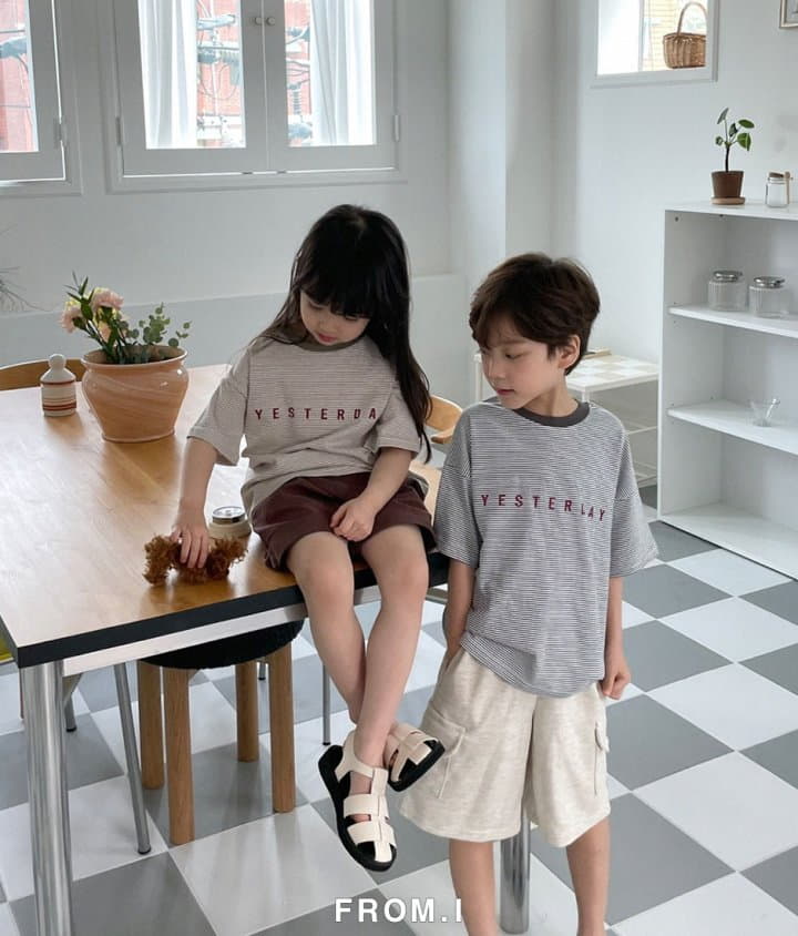 From I - Korean Children Fashion - #kidsshorts - Yesterday Tee - 2