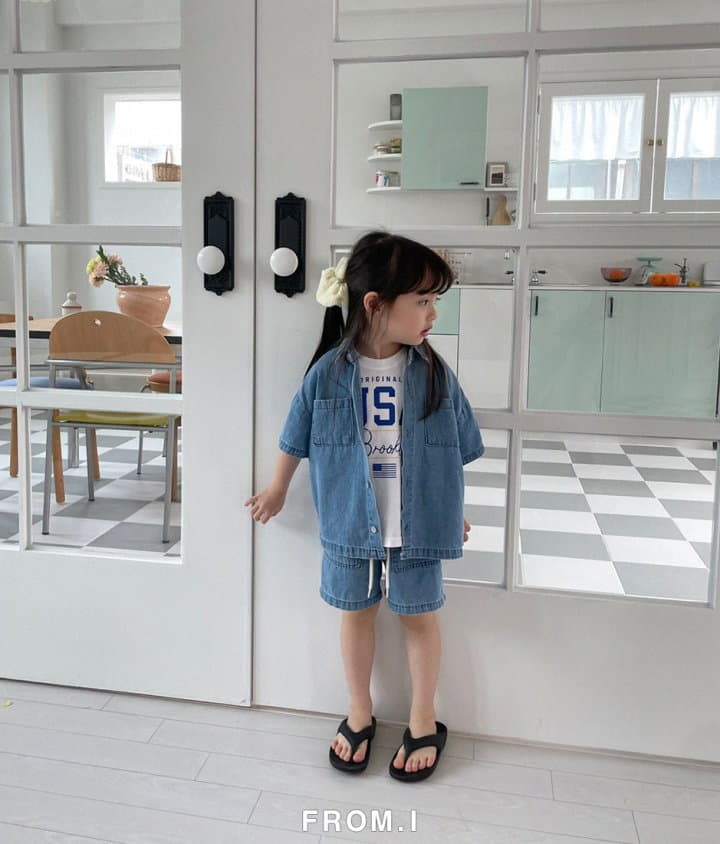 From I - Korean Children Fashion - #magicofchildhood - Denim Shirt - 10