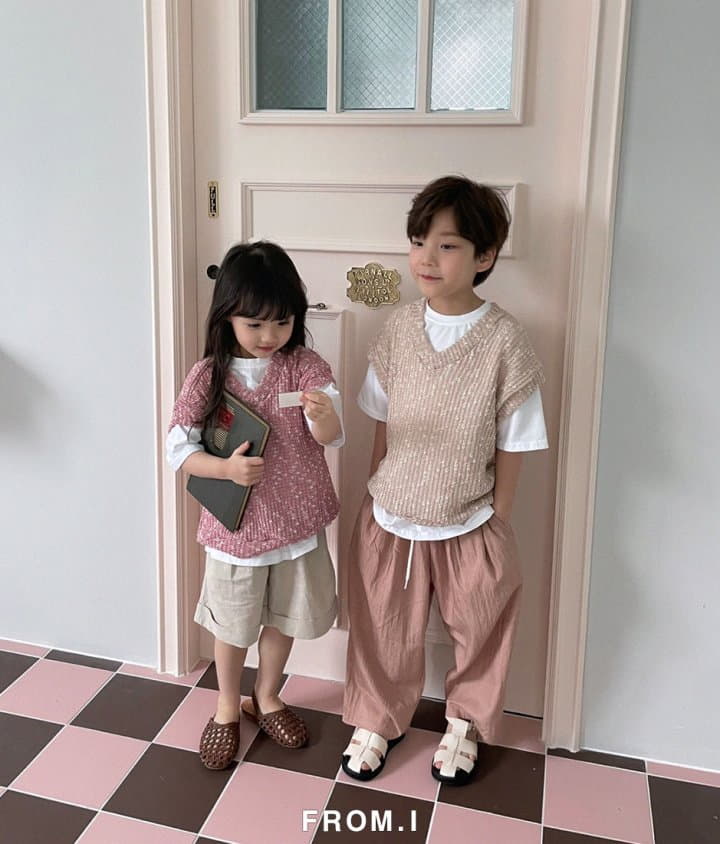 From I - Korean Children Fashion - #minifashionista - Summer Knit Vest - 2