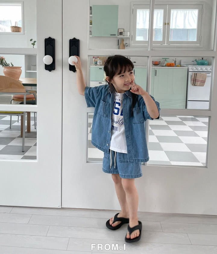 From I - Korean Children Fashion - #minifashionista - Denim Shirt - 11