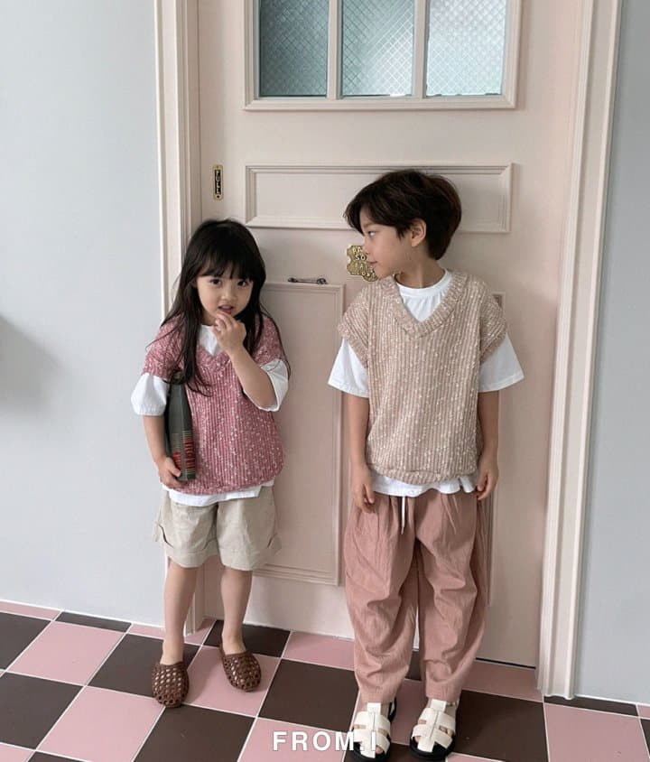 From I - Korean Children Fashion - #prettylittlegirls - Summer Knit Vest - 4