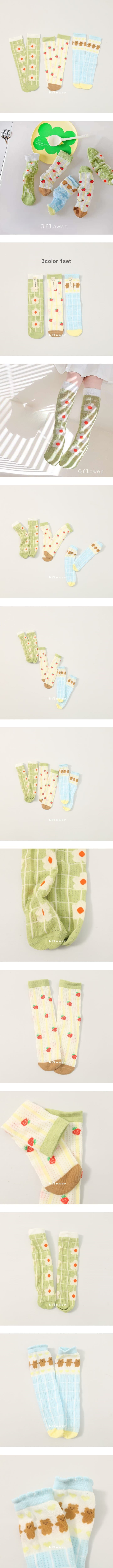 G Flower - Korean Children Fashion - #magicofchildhood - Summer Flower Knee Socks 3