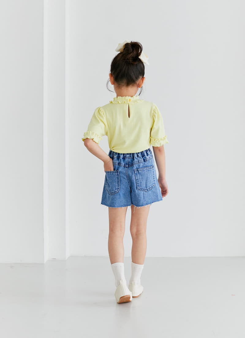 Ggomare - Korean Children Fashion - #childofig - Denim Wrap Skirt - 8