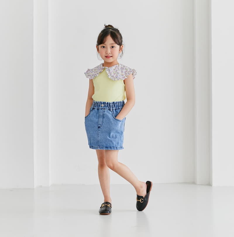 Ggomare - Korean Children Fashion - #childrensboutique - Denim Skirt - 11