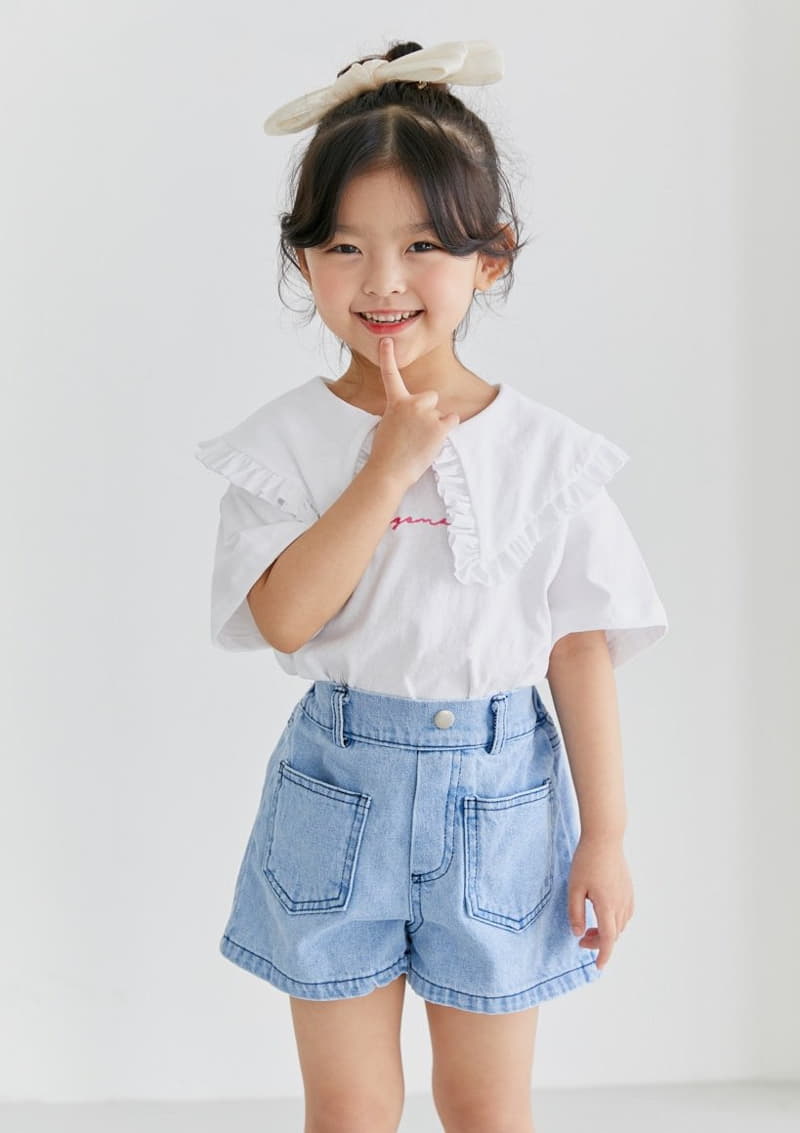 Ggomare - Korean Children Fashion - #designkidswear - Pocket Denim Shorts - 9