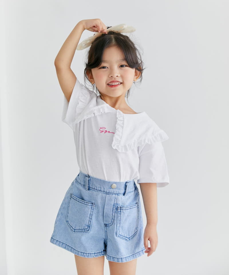 Ggomare - Korean Children Fashion - #discoveringself - Pocket Denim Shorts - 10