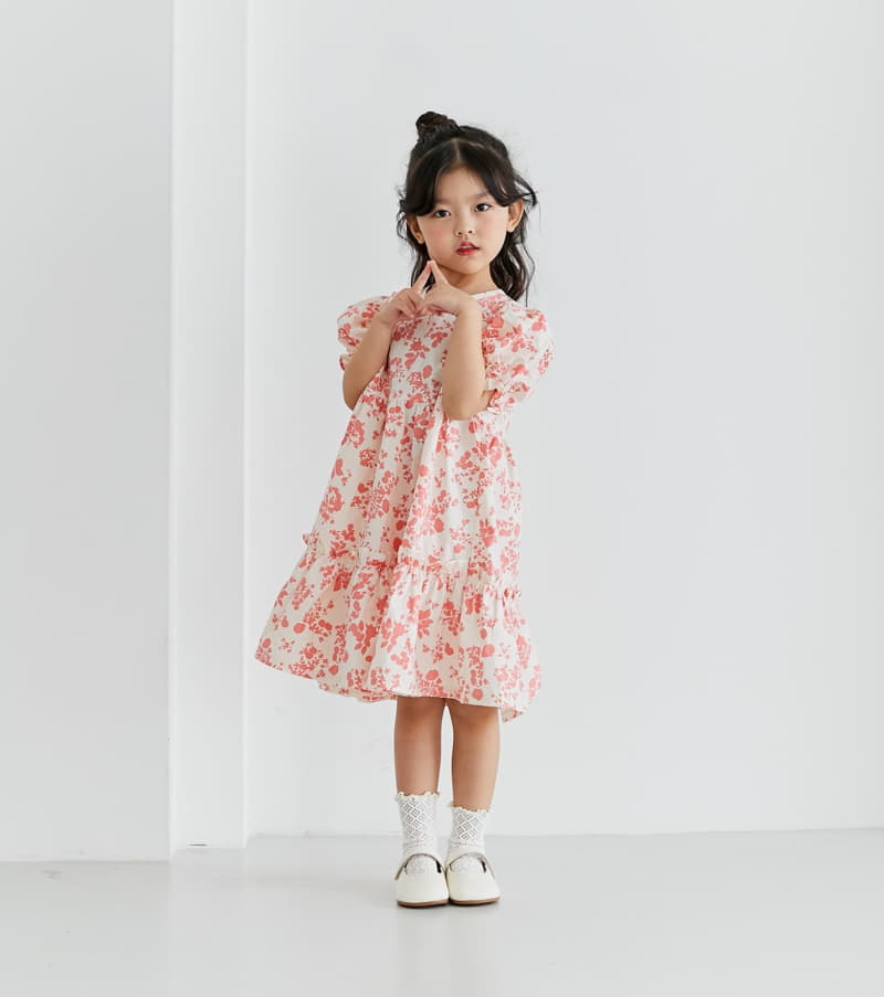 Ggomare - Korean Children Fashion - #littlefashionista - Baby Flower One-piece