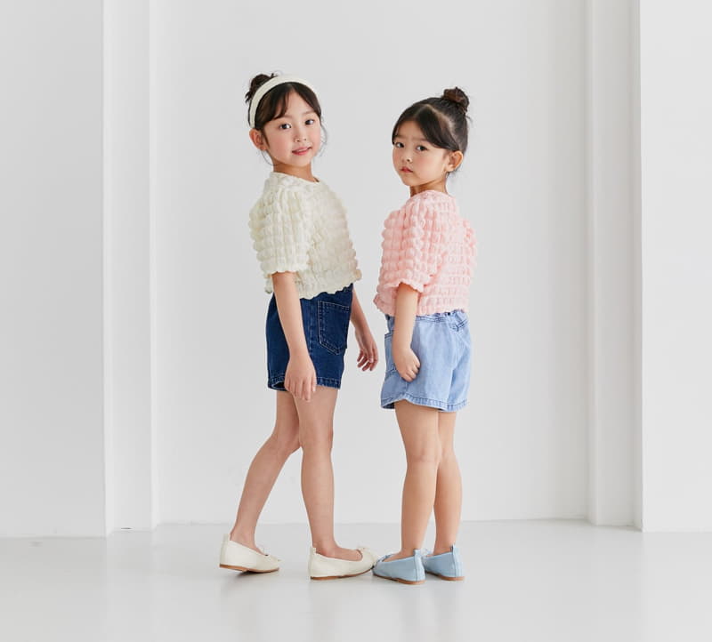 Ggomare - Korean Children Fashion - #minifashionista - Pocket Denim Shorts - 2