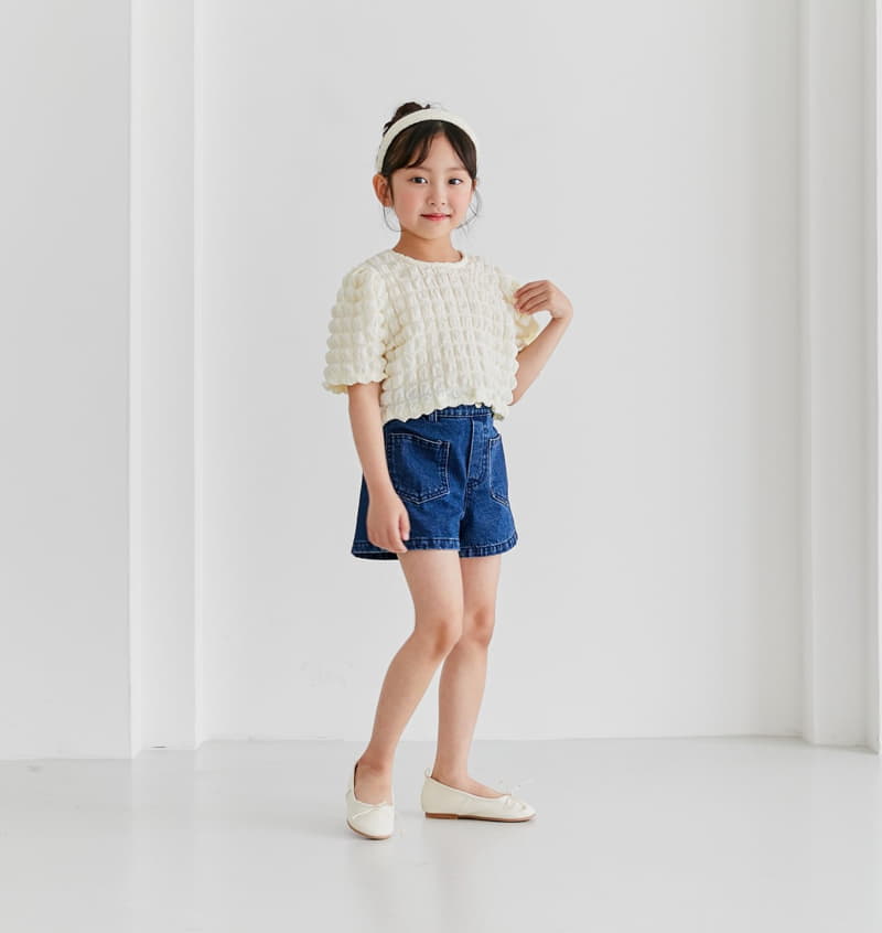 Ggomare - Korean Children Fashion - #stylishchildhood - Pocket Denim Shorts - 6