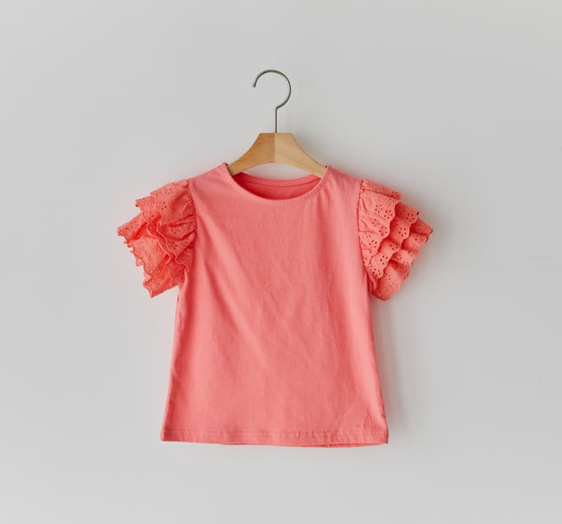 Ggomare - Korean Children Fashion - #todddlerfashion - Cancan Lace Tee - 10