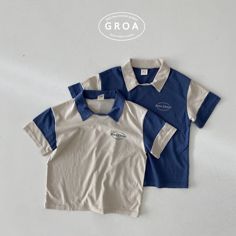 Groa - Korean Children Fashion - #Kfashion4kids - Classic Collar Tee - 3