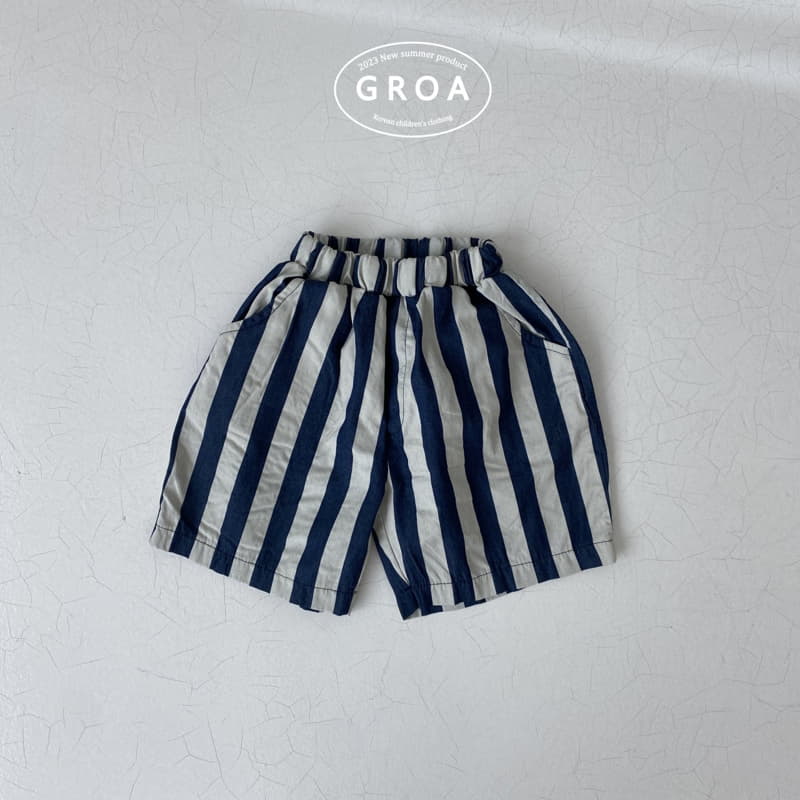 Groa - Korean Children Fashion - #designkidswear - Denim Stirpes Pants - 4