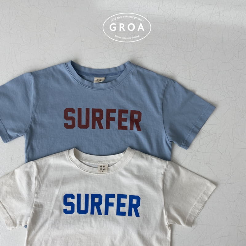 Groa - Korean Children Fashion - #discoveringself - Surfer Tee - 4