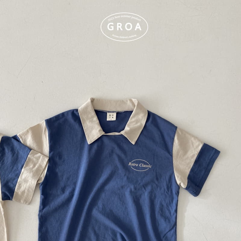 Groa - Korean Children Fashion - #kidzfashiontrend - Classic Collar Tee - 2