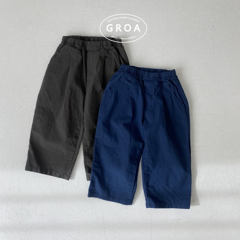 Groa - Korean Children Fashion - #magicofchildhood - Line Wide Pants - 4